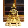 Orologio in bronzo dorato e porcellana 1870 Napoleone III Francia