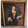 GRANDE RITRATTO DI DAMA CON VENTAGLIO E GIOIELLI
