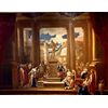 Francesco Perezzoli  detto il Ferrarini o il veronese  “Adorazione di Giove “ con colonnato.