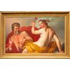 Scena mitologica Zeus e Giunone  - Primo '700 Veneto - olio su tela