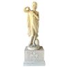  Scultura di Ercole in Marmo Statuario su Base Neoclassica, XIX Secolo 
