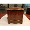 Scatola porta liquori francese del 1800 in radica di maples e filettatura in ebano