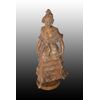 Bellissima scultura francese del 1800 firmata in terracotta raffigurante una Dama con elegantissimo vestito