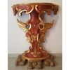 Console in legno laccato e dorato