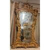 SPECC567 - Specchiera Liberty con ricca cornice scolpita a volute, epoca '900, misure cm L 105 x H 207
