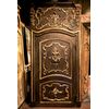  pti534 porta con telaio riccamente scolpita, mis. h cm 292 x l 155 cm 