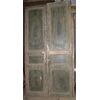 ptl326 porta laccata con figure, da restaurare, mis. cm 120 x h 240  
