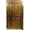  pti679 - porta in noce a pannelli losangati, misura cm l 95 x h 190 