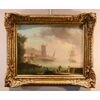 Coastal view at sunset with fishermen and boats, Workshop of Charles François Grenier De Lacroix, known as de Marseille (Marseille 1700 – Berlin 1782)