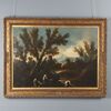 River Landscape Painting with Figures