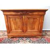 CAPPUCCINO SIDEBOARD WITH TWO DOORS IN WALNUT, LOUIS PHILIPPE PERIOD, 19th CENTURY FRANCE