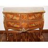 Antique French Louis XV style commode from the 1800s in rosewood and violet wood