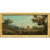 Antonio Diziani (Venice 1737 - Venice 1797) - Bucolic landscape with figures and cart.