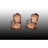 Pair of Louis Philippe armchairs from the 1800s in rosewood