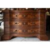 18th-century chest of drawers with 3 inlaid drawers, serpentine front and antique locks