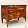 Antique inlaid walnut Louis XVI chest of drawers - Italy 18th century