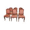Set of 6 mahogany Directoire chairs