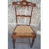 19th century carved walnut chair