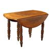 Late 19th Century French Walnut Drop-leaf Extending Table