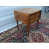 RUSTIC LOUIS XVI STYLE DROP-LEAF TABLE cm closed L54xW59xH73 open L104xW59