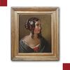 PORTRAIT OF A YOUNG WOMAN, OIL ON CANVAS, MID-19TH CENTURY