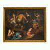 Fine 17th-century oil on canvas. Country scene with musicians – school of Francesco Guarini (1611-1654)