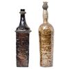Raku ceramic bottles - O/6876 -