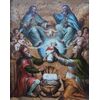 Philip Fruytiers attr., Antwerp 1610 - Antwerp 1666; Saint Joachim and Saint Anne offer the Child Mary to the Holy Trinity, oil on alabaster