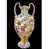 Large vase with 'giant murrine' with two handles. A.Ve.M. Murano