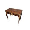 Precious English games table with French taste, Louis XV style, first half of the 19th century