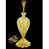 Lampada in vetro pesante ‘cordonato oro’.Firma Barovier e Toso,Murano.