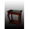 French Empire style mahogany veneer console table with marble top, 19th century