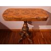 Antique Irish game table from the 1800s in burr walnut