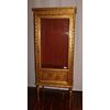 Stupenda vetrina dorata foglia oro francese stile Luigi XVI del 1800
