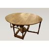 Oval console table with opening flaps, Spanish, 17th century, walnut, Louis XIV style