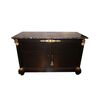 Antique French Empire style sideboard, black lacquered, 1800s, restored