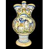 Large majolica jug with Raphael-style decoration and battle scene. Urbania manufacture.