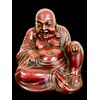 Painted terracotta Buddha figure. Cacciapuoti Manufacture. Milan.