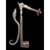 Zoomorphic wrought iron door knocker, late 17th century
