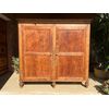 Antique large pantry/larder, 19th century, fir, rustic natural finish. Dimensions: 200 x 50 cm, height 195 cm