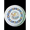 Majolica plate with a roundel depicting a hare. Vietri manufacture.
