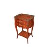 French bedside table from the second half of the 19th century, Louis XV style, in bois de rose