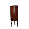 Early 19th-century French double-bodied corner cabinet in Louis XV style walnut wood