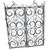 2 Wrought iron elements of a gate, probably from an 18th-century altar.