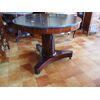 ROUND TABLE WITH EMPIRE STYLE MARBLE, 19TH CENTURY, RESTORED