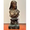 Scultura di una donna orientale, bronzo, firmato "MOREAU"