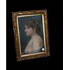 Mid-1800s French pastel depicting a female nude by Theodore Ange Coquelin, 19th century