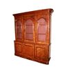 Large Victorian-style Walnut Burr Bookcase