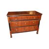Mid-1800s Empire style walnut chest of drawers