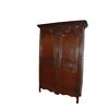1700s French Normandy Provençal Wardrobe with Rich Carvings